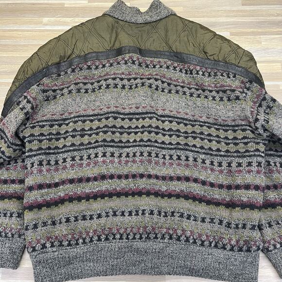 Vintage Angelo Litrico XL 56/58 Men’s Coat Bomber Jacket Wool Knit - A129 - Picture 5 of 6